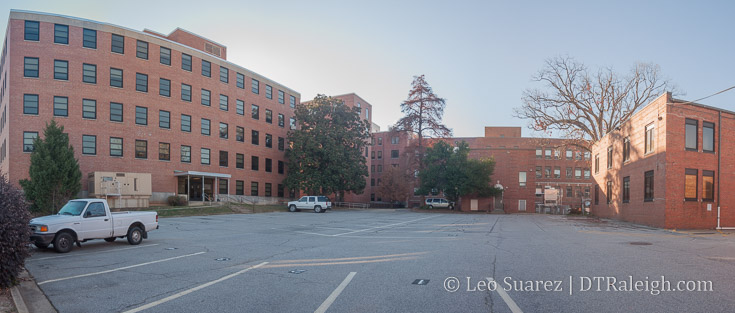 Interior of Caswell square, December 2016