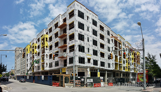 The Edison Apartments under construction