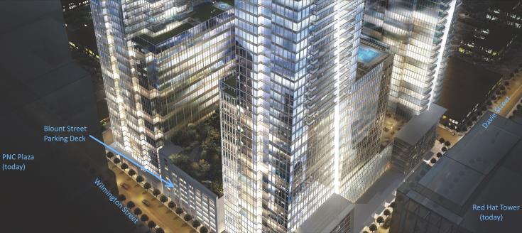 2007 Rendering of The Edison, Raleigh NC. JDavis Architects.