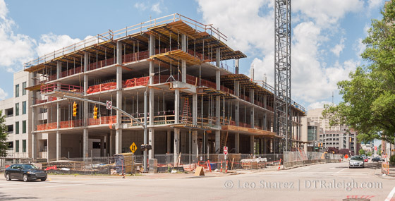 Construction site for the future Residence Inn.