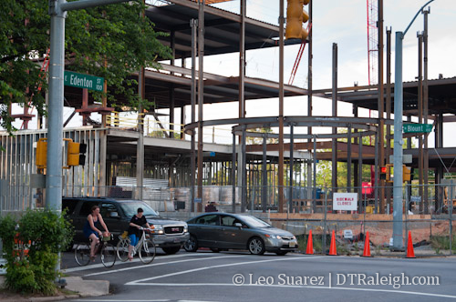 The North Carolina State Bar building under construction, May 2012