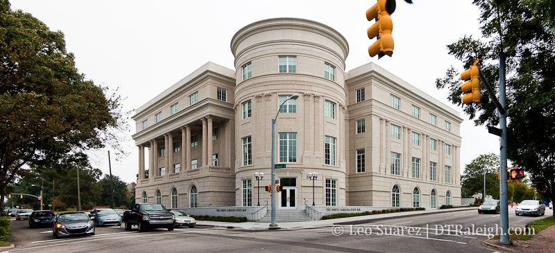 The North Carolina State Bar building in downtown Raleigh