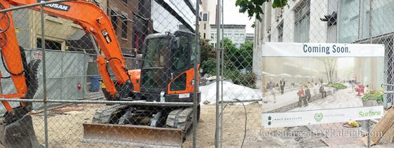 Construction at Exchange Plaza
