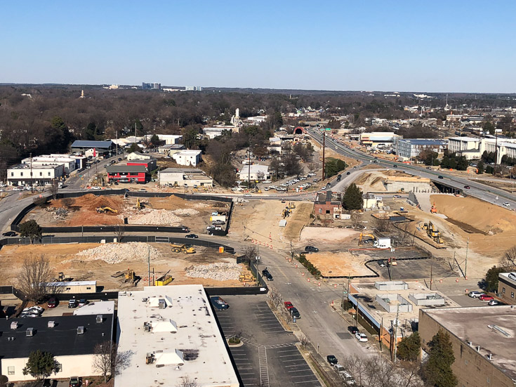 View from the upper floors of the West at North Tower. Photo credit Robert Winchester