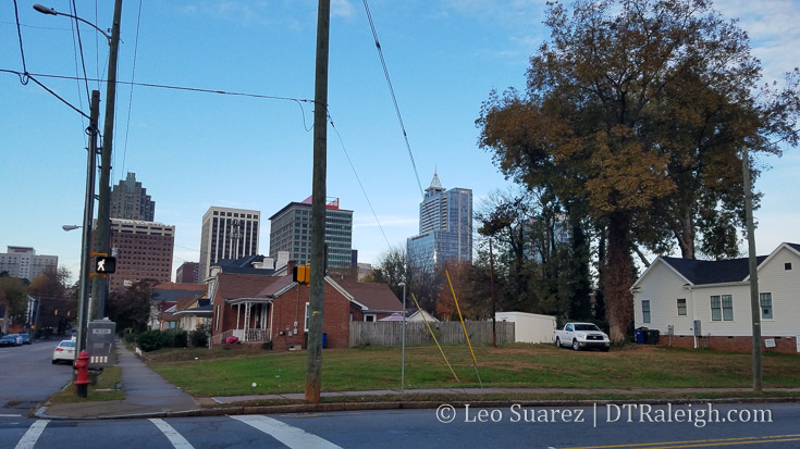 Corner of Bloodworth and Cabarrus Streets.