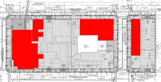 Retail spaces in The Dillon