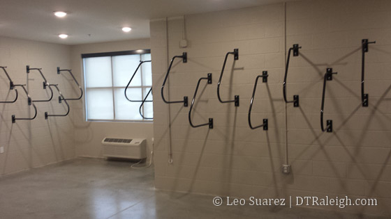 Bike storage room, The Lincoln Apartments