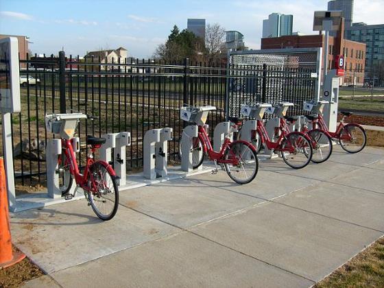 Denver Bike Share Station by David McSpadden