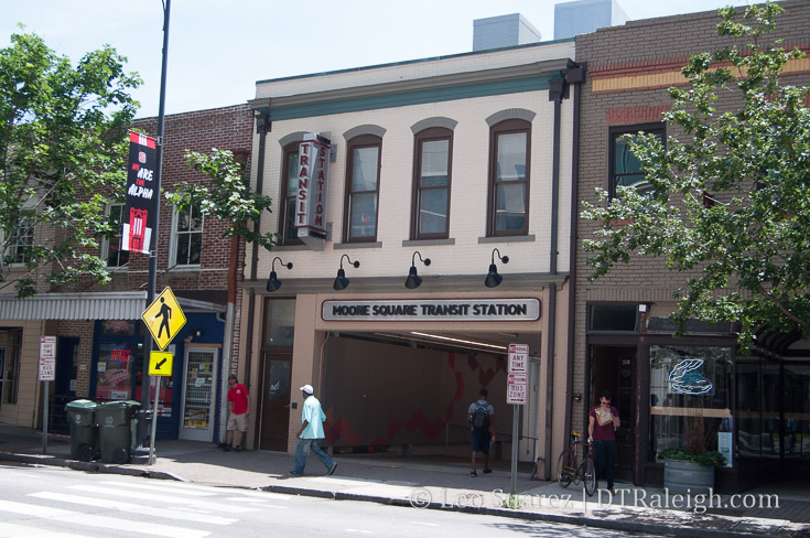 Wilmington Street entrance to the GoRaleigh Station