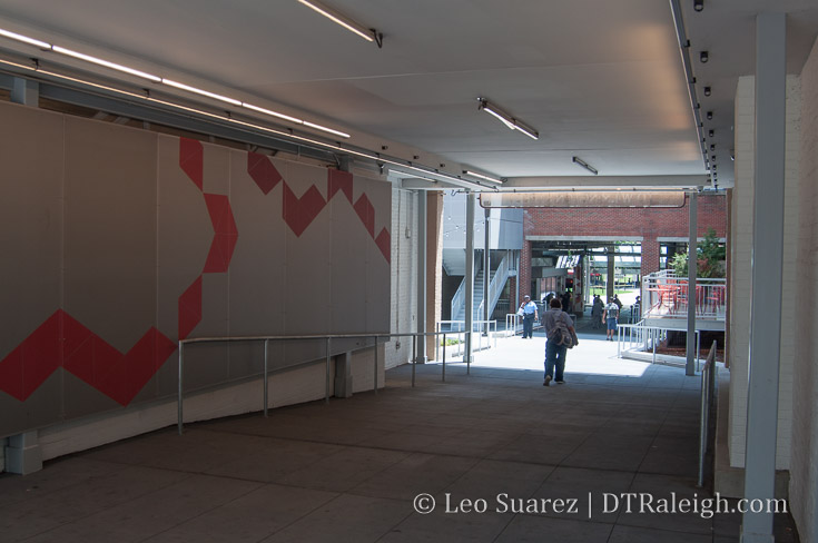 Wilmington Street entrance to the GoRaleigh Station