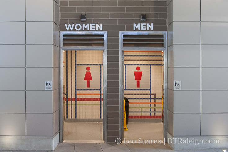 Bathrooms at the GoRaleigh Station