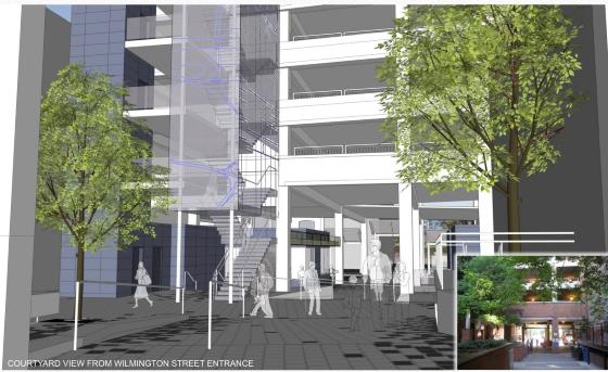 Rendering of the GoRaleigh Transit Station Renovation 