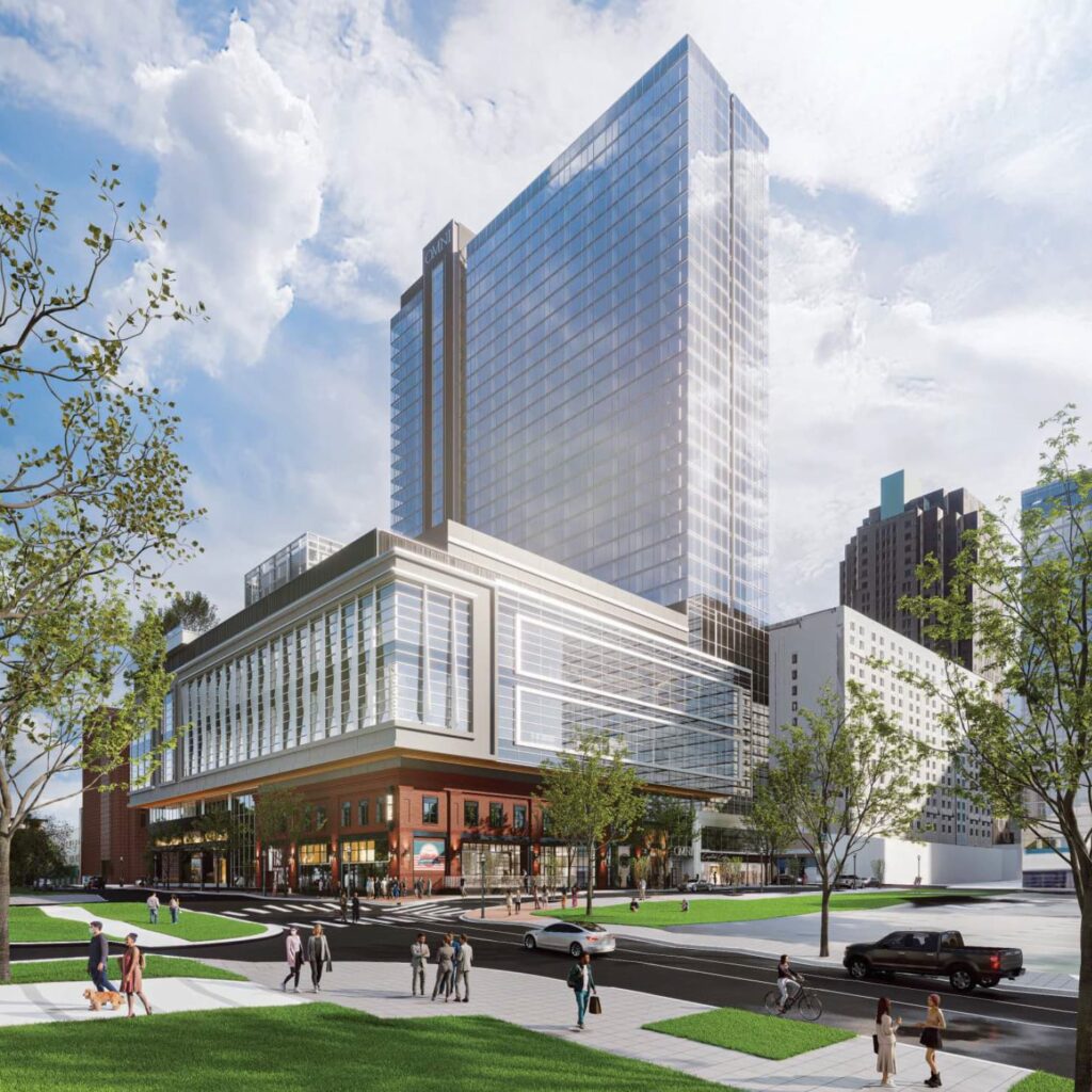 Rendering of the Omni Hotel Raleigh
