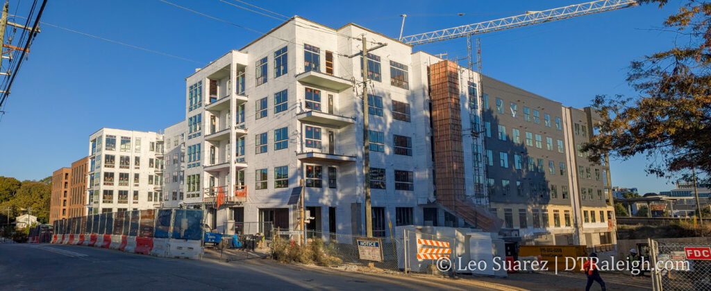 photo of the project Oldham and Worth under construction, October 2025