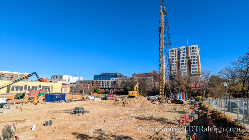 Photo of the construction site of Highline Glenwood