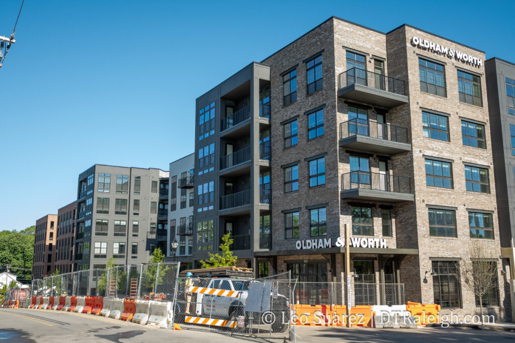 Photo of Oldham & Worth construction site, May 2026