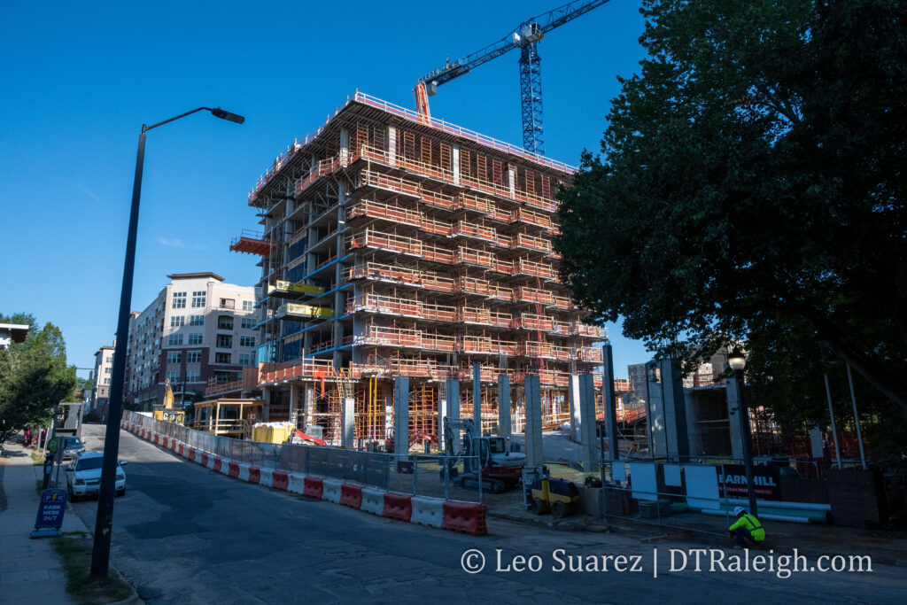 Photo of the construction of Highline Glenwood, June 2026
