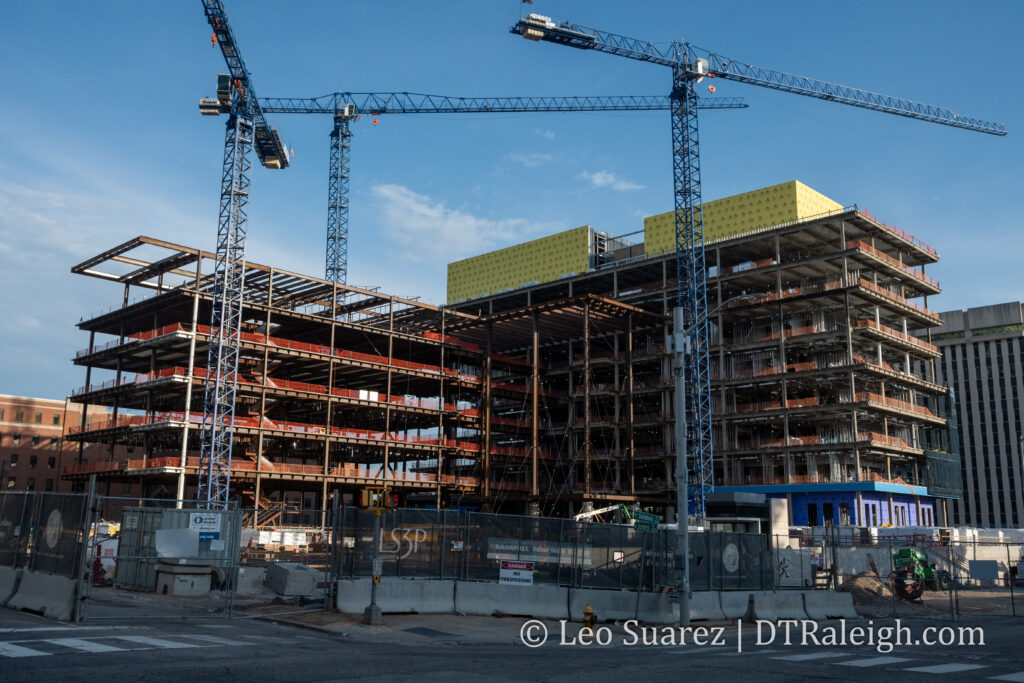Photo of the NC Education Campus construction, June 2026