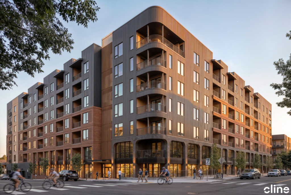 Rendering of the Rosewood Apartments