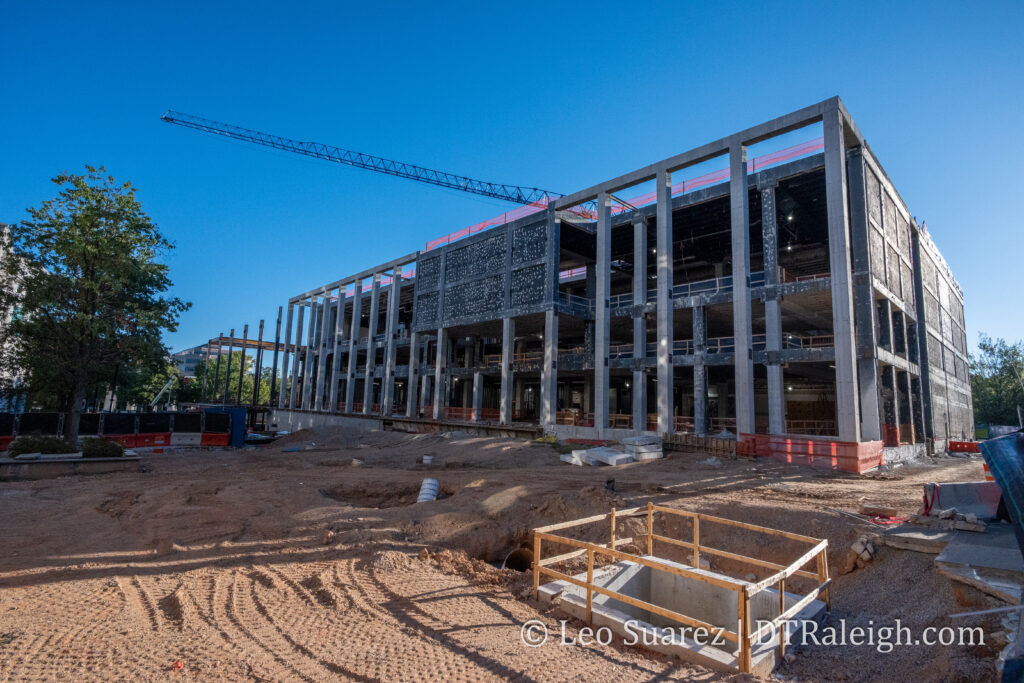 Photo of the construction at the North Carolina Museum of History, September 2026